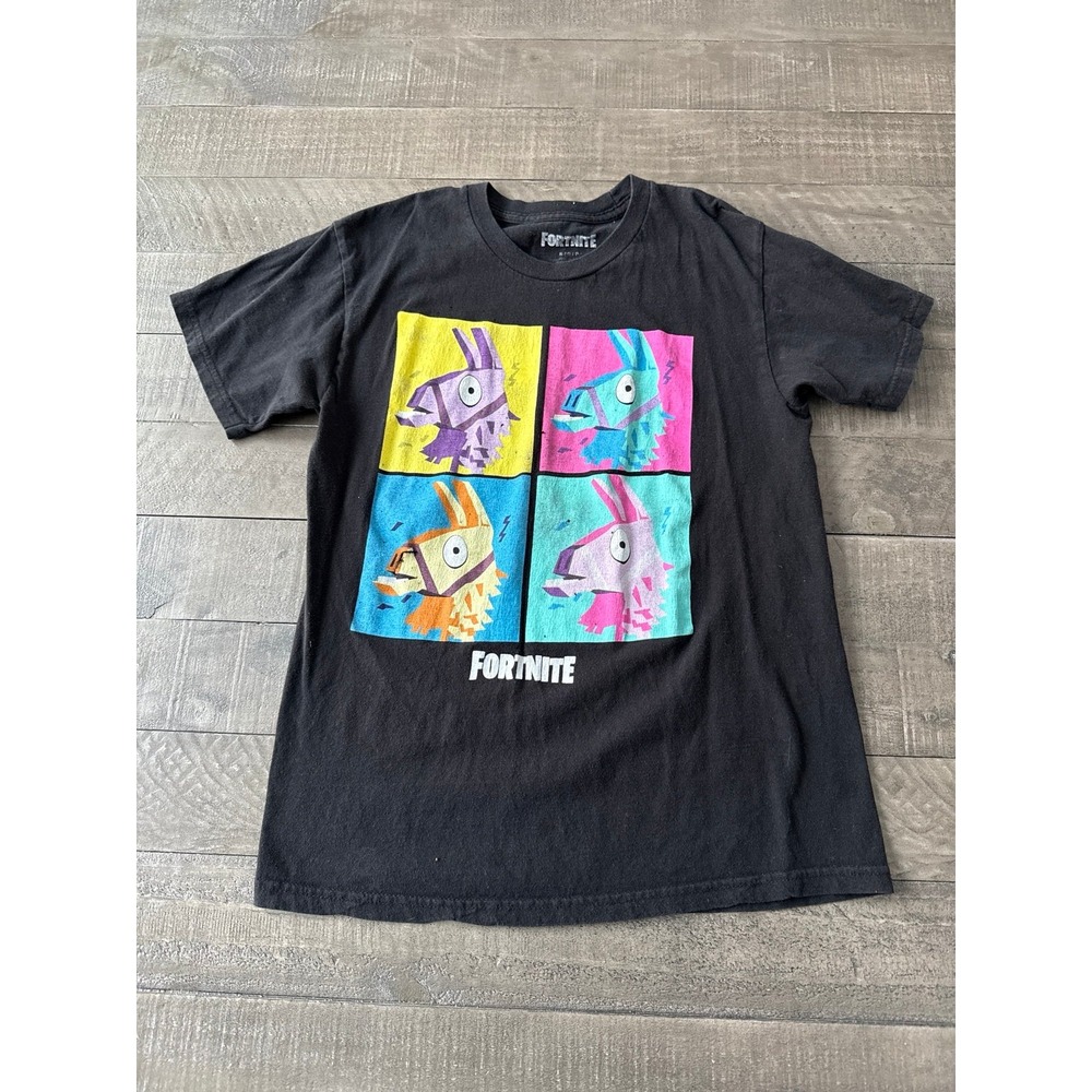 Fortnite Men's Loot Llama Black‎ Tee Size small